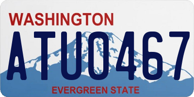 WA license plate ATU0467