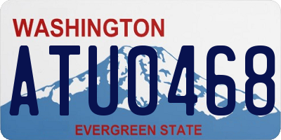 WA license plate ATU0468
