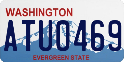 WA license plate ATU0469