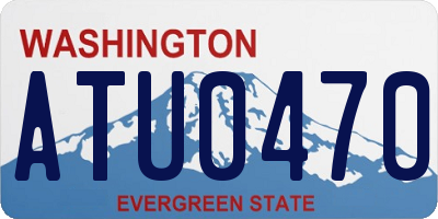 WA license plate ATU0470
