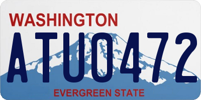 WA license plate ATU0472