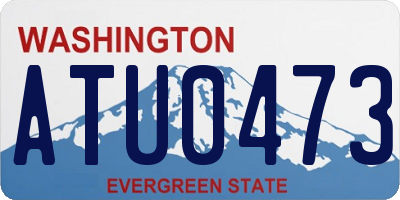 WA license plate ATU0473