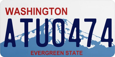 WA license plate ATU0474