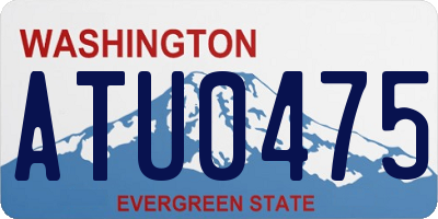 WA license plate ATU0475