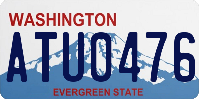 WA license plate ATU0476