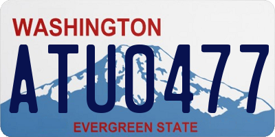 WA license plate ATU0477