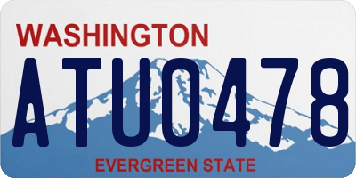 WA license plate ATU0478