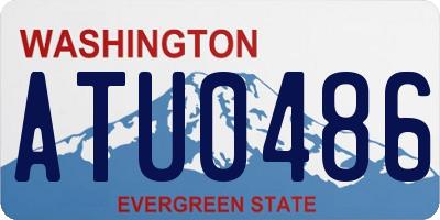 WA license plate ATU0486