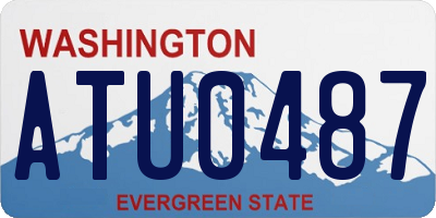 WA license plate ATU0487