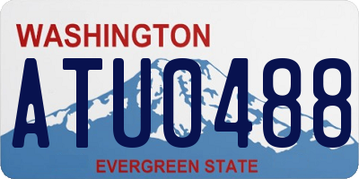 WA license plate ATU0488