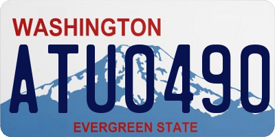 WA license plate ATU0490