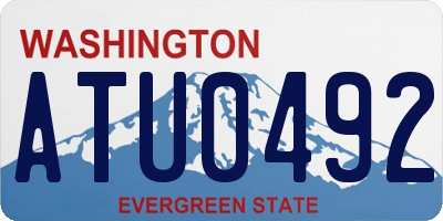 WA license plate ATU0492