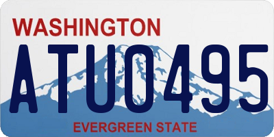 WA license plate ATU0495