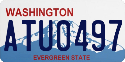 WA license plate ATU0497