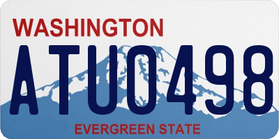 WA license plate ATU0498