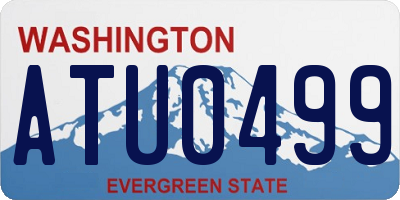 WA license plate ATU0499