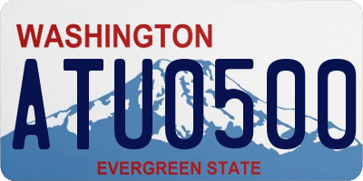 WA license plate ATU0500
