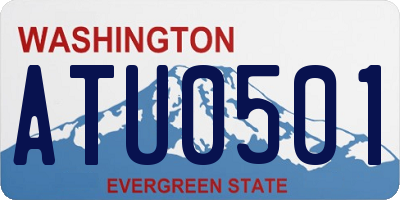 WA license plate ATU0501