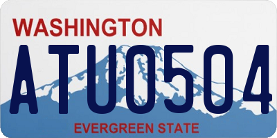 WA license plate ATU0504