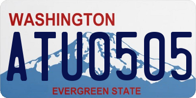 WA license plate ATU0505