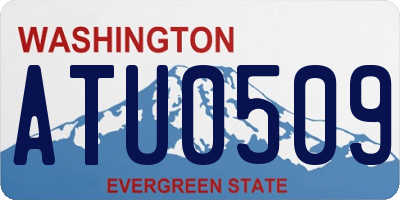 WA license plate ATU0509