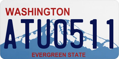 WA license plate ATU0511