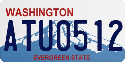 WA license plate ATU0512