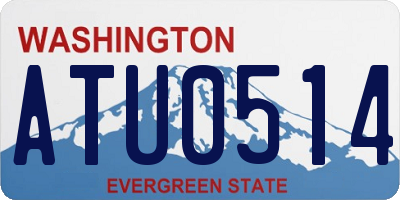 WA license plate ATU0514