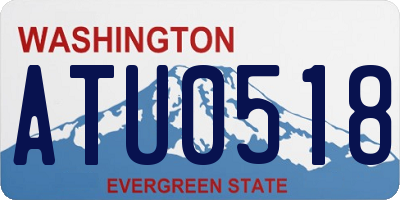 WA license plate ATU0518