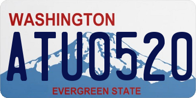 WA license plate ATU0520