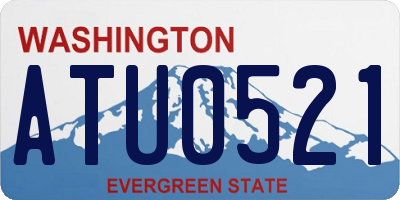 WA license plate ATU0521
