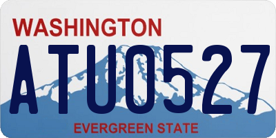 WA license plate ATU0527