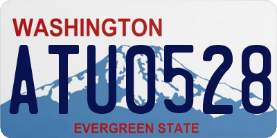 WA license plate ATU0528