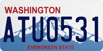 WA license plate ATU0531