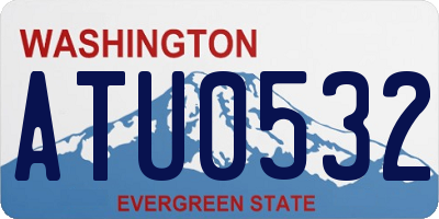 WA license plate ATU0532
