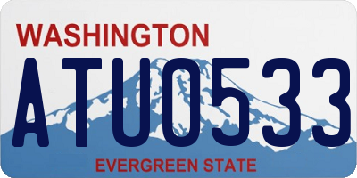 WA license plate ATU0533