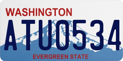 WA license plate ATU0534
