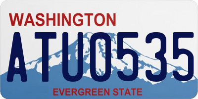 WA license plate ATU0535