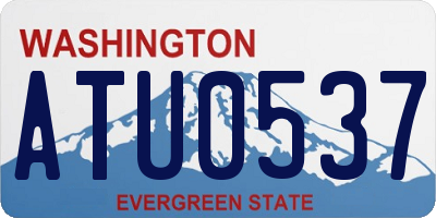 WA license plate ATU0537