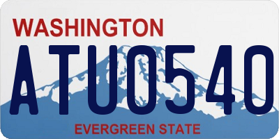 WA license plate ATU0540