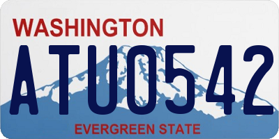 WA license plate ATU0542