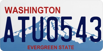 WA license plate ATU0543