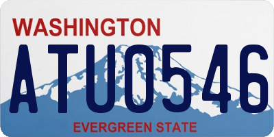 WA license plate ATU0546