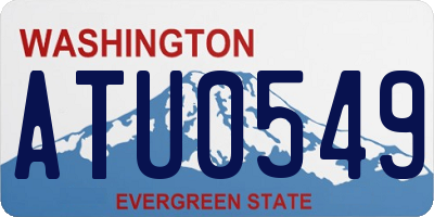 WA license plate ATU0549