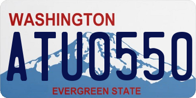 WA license plate ATU0550