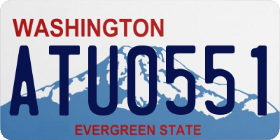 WA license plate ATU0551