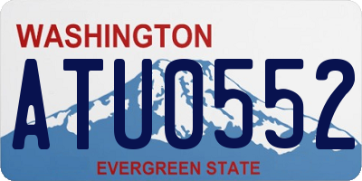 WA license plate ATU0552