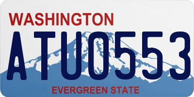 WA license plate ATU0553