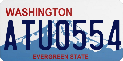 WA license plate ATU0554