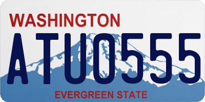 WA license plate ATU0555